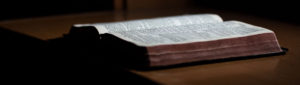 Photo of open Bible